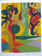 Zeefdruk Harrie Schreinemachers koken eten muziek 60x40, Ophalen of Verzenden