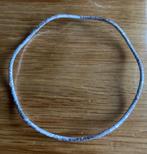 1 armband met zilveren glittertjes, Sieraden, Tassen en Uiterlijk, Ophalen of Verzenden, Zo goed als nieuw, Zilver, Overige materialen