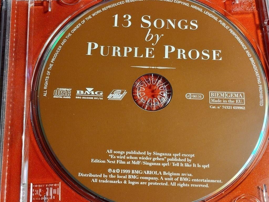 Purple Prose - Purple Prose, Ophalen of Verzenden, 1980 tot heden, Zo goed als nieuw, Jazz