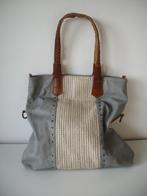 Damestas met 2 Hengsels - Grijs Beige - Mandoline - Nieuw, Sieraden, Tassen en Uiterlijk, Ophalen of Verzenden, Nieuw, Beige, Handtas