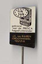 TikTak Koffie Delfzijl van Buuren speldje, Verzamelen, Speldjes, Pins en Buttons, Gebruikt, Niet vindbaar, Niet vindbaar, Speldje of Pin