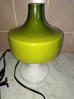 Vintage Dijkstra Lamp Groen tafellampje, Ophalen of Verzenden, Minder dan 50 cm, Groen, Glas