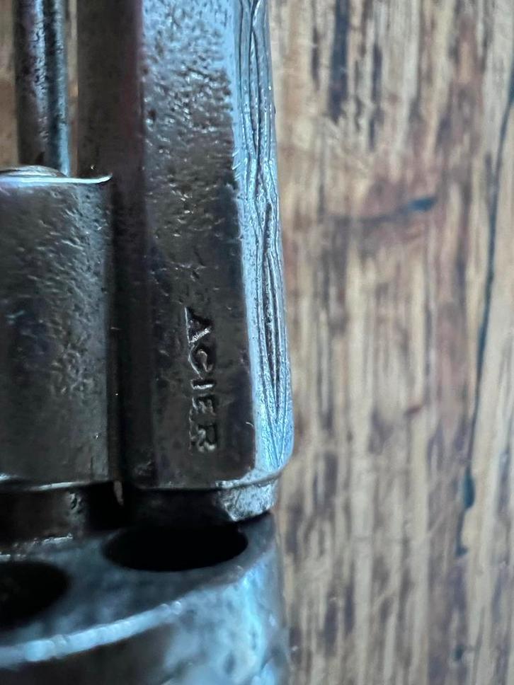 Antiek Penvuur Damesrevolvertje in Beursje, Antiek en Kunst, Antiek | Overige Antiek, Ophalen of Verzenden