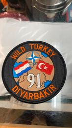 Wild turkey diyarbakir turkije nederland badge, Verzamelen, Luchtvaart en Vliegtuigspotten, Ophalen, G, G, G