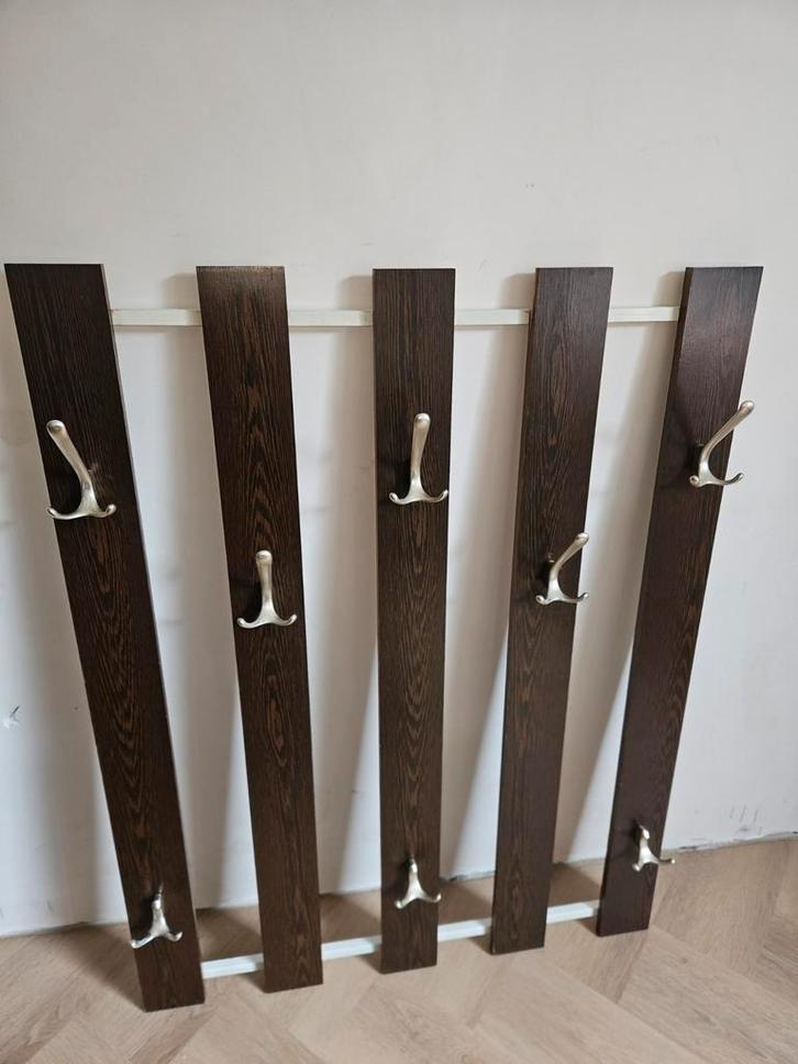 Vintage Wandkapstok Pastoe Stijl Wenge Hout, Huis en Inrichting, Woonaccessoires | Kapstokken, Gebruikt, Wandkapstok, Minder dan 100 cm