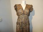 BA&SH maxi dress ruffles bij de armen in print mooi 1/S, Overige kleuren, Verzenden, Zo goed als nieuw, Ba&sh