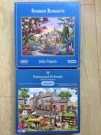 🧩2 Mooie GIBSONS Puzzels van de 1000 stukjes., Ophalen of Verzenden, 500 t/m 1500 stukjes, Zo goed als nieuw, Legpuzzel