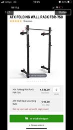 ATX folding wall rack - inklapbaar fitness rack, Sport en Fitness, Zo goed als nieuw, Ophalen
