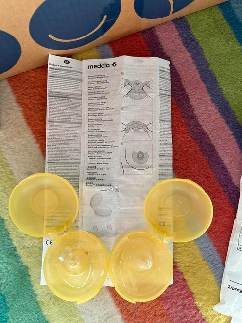 Medela tepelhoedjes. Maat 20+24 mm. Niet gebruikt, gebruikt., Kinderen en Baby's, Babyvoeding en Toebehoren, Gebruikt, Overige typen