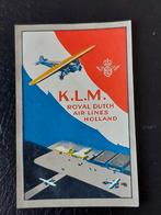 Sluitzegel Koninklijke Luchtvaart Maatschappij  (5), Verzamelen, Luchtvaart en Vliegtuigspotten, Verzenden, Gebruikt, Kaart, Foto of Prent