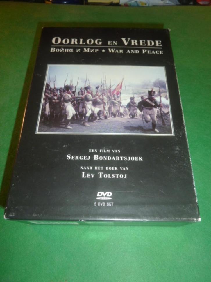 Oorlog en Vrede  Sergej Bondartsjoek  5 dvd-box, Cd's en Dvd's, Dvd's | Filmhuis, Zo goed als nieuw, Overige gebieden, Vanaf 12 jaar