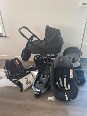 Complete Mutsy Nio kinderwagen,maxi cosi autostoel en isofix beschikbaar voor biedingen