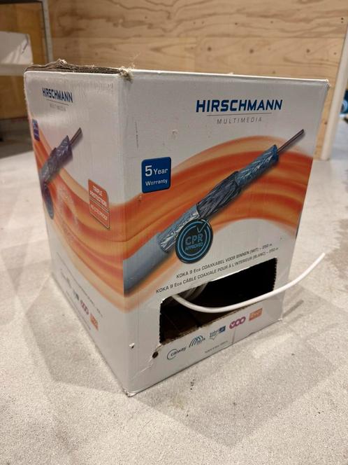 Hirschmann KOKA 9 Eca 150 mtr op rol, Audio, Tv en Foto, Audiokabels en Televisiekabels, Zo goed als nieuw, 10 meter of meer, Ophalen of Verzenden