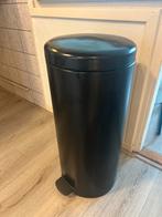 Black Brabantia Bin, Huis en Inrichting, Woonaccessoires | Prullenbakken, Ophalen, Kunststof, Met pedaal, 50 tot 75 cm