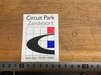 Circuit Park Zandvoort sticker, Verzamelen, Ophalen of Verzenden, Zo goed als nieuw, Auto's