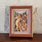 Vintage houten sleutelkastje - cupido, Antiek en Kunst, Ophalen of Verzenden