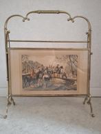 Tijdschriftenbak in koper-messing, Ophalen, Gebruikt