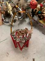 Gablonzer kerst ornament bloemenmandje, Diversen, Kerst, T, Ophalen of Verzenden, Zo goed als nieuw, N