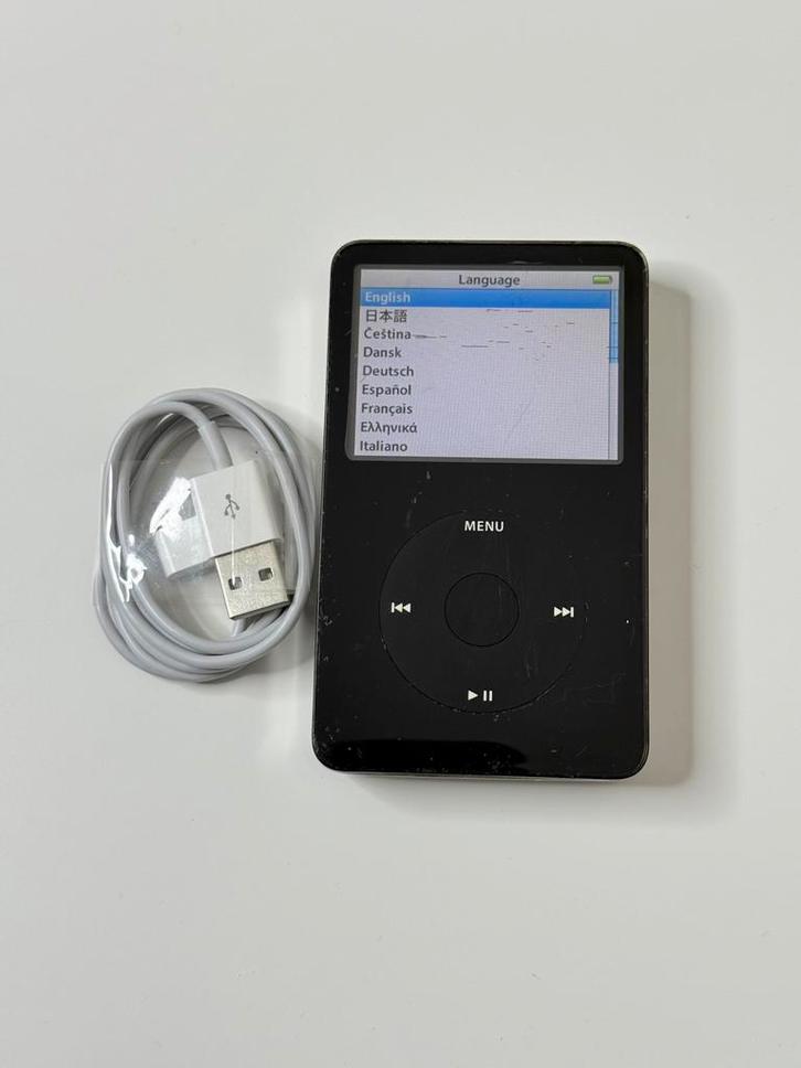 Apple iPod Classic 5.5 Zwart 80GB, Audio, Tv en Foto, Mp3-spelers | Apple iPod, Gebruikt, Classic, 40 GB en meer, Zwart, Ophalen of Verzenden