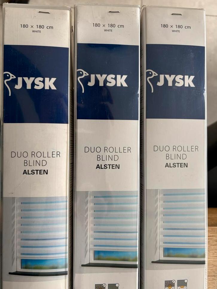 3x Duo Rolgordijn nieuw 180x180 cm - JYSK Alsten, Huis en Inrichting, Stoffering | Gordijnen en Lamellen, Nieuw, 150 tot 200 cm