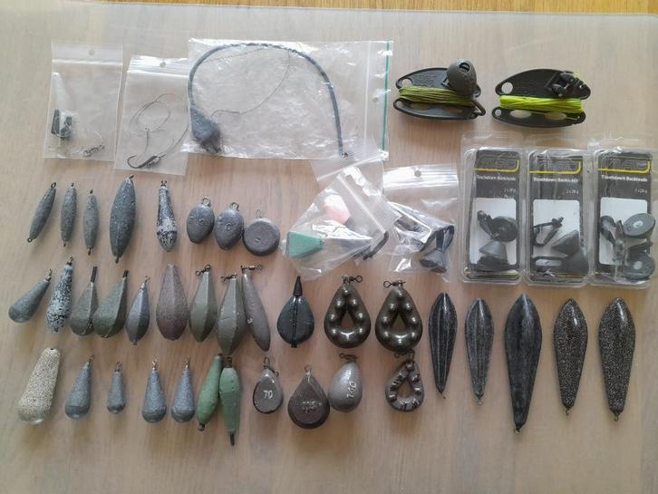 Mooie set karper lood van alles wat 20 tot 145 gram, Watersport en Boten, Hengelsport | Karpervissen, Zo goed als nieuw, Dobber of Lood