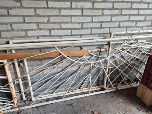 Tuinhek ijzer, Tuin en Terras, Tuinhekken en Hekwerk, Gebruikt, Tuinhek, IJzer, Met poort, Ophalen