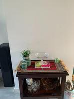 Vintage kristallen schaal op voet, Ophalen of Verzenden