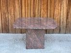 Sidetable | Marmer, 50 tot 100 cm, Rond, Ophalen of Verzenden, Glas