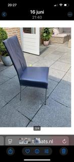 4 stoelen, Huis en Inrichting, Stoelen, Gebruikt, Ophalen of Verzenden, Metaal, Vier