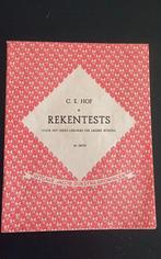 Rekentests C.E. Hof - Oud Schoolboek, Boeken, Ophalen of Verzenden, Gelezen, Overige vakken, C.E. Hof