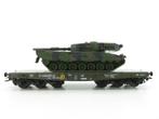 Marklin H0 48682 4MFOR Leopard 2 A1 Tank op platte wagen, Wisselstroom, Ophalen of Verzenden, Märklin, Nieuw