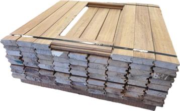 7.59 m2 hardhouten damwand  Azobé hout - nr: HP68 beschikbaar voor biedingen