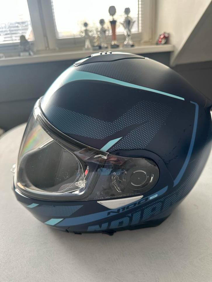 Nolan N100-5 Systeemhelm - Maat M, Motoren, Kleding | Motorhelmen, Heren, Systeemhelm, M, Nolan, Tweedehands, Ophalen of Verzenden