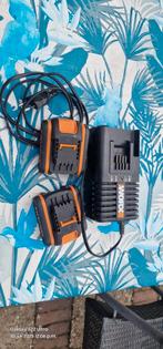 WORX ACCULADER WA3849 + 2 ACCU'S WA3529 16V, Ophalen, Gebruikt
