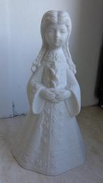 Biscuit porselein beeldje-belletje Meisje met vlechten, Verzamelen, Beelden en Beeldjes, Ophalen, Gebruikt, Mens