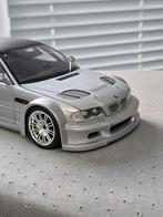 Minichamps 1/18 BMW M3 GTR E46 Grijs Metallic ZELDZAAM, Hobby en Vrije tijd, Modelauto's | 1:18, Ophalen, Zo goed als nieuw, Auto