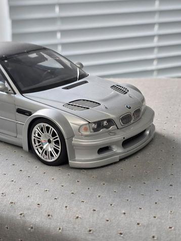 Minichamps 1/18 BMW M3 GTR E46 Grijs Metallic ZELDZAAM beschikbaar voor biedingen