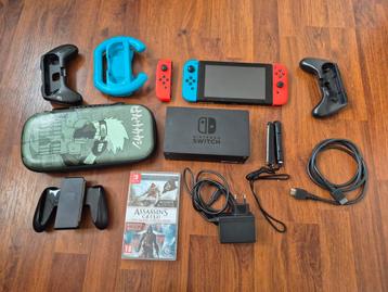 Nintendo switch compleet + 1 spel beschikbaar voor biedingen