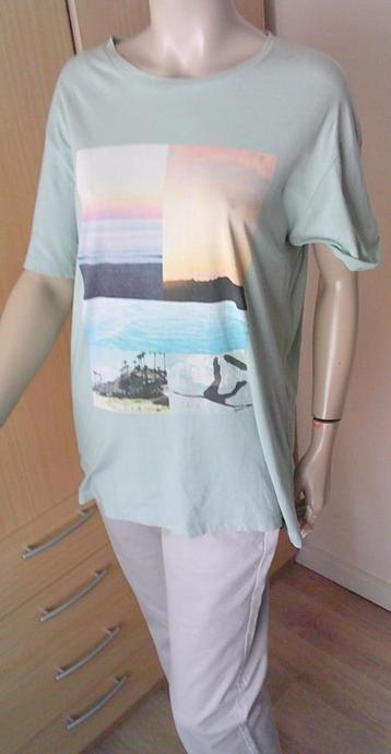 HUGO BOSS lichtgroen shirt met print XXL beschikbaar voor biedingen