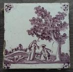 18 de eeuw Bodemvondst Tegel Wandtegel Delftse Delft, Antiek en Kunst, Ophalen of Verzenden
