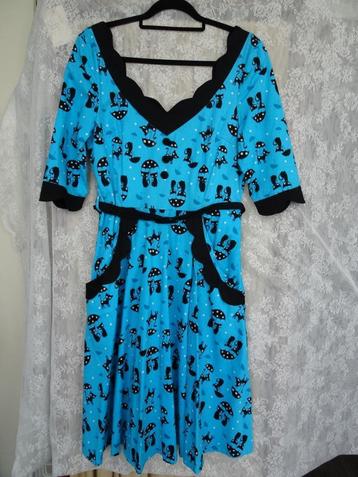 Voodoo Vixen Katnis Kattenjurkje XL Aquablauw Zwart beschikbaar voor biedingen