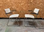 2 buisframe stoelen (gispen?), Ophalen, Gebruikt, Metaal, Twee