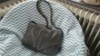 VIA ROMA, leren tas, envelop model, zeer donkerbruin/zwart, Verzenden, Gebruikt, Zwart, Overige typen