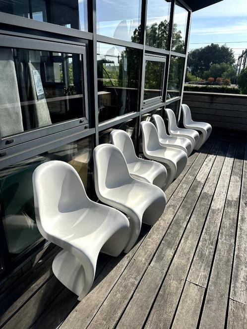 Vitra - Verner Panton Stoelen – Wit, mat afwerking, Huis en Inrichting, Stoelen, Gebruikt, Vijf, Zes of meer stoelen, Wit, Ophalen