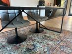 Eettafel Goossens 210 lang zwart, Gebruikt, 200 cm of meer, Ophalen of Verzenden, Vijf personen of meer