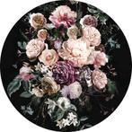 Behangcirkel Enchanted Flowers, bloemen behang, trendy, Verzenden, Minder dan 10 m², Muurcirkel, wandcirkel, muursticker, bloemen