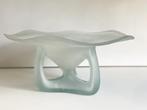 Schaal gesatineerd glas, Gebruikt, Schaal, Verzenden, Glas