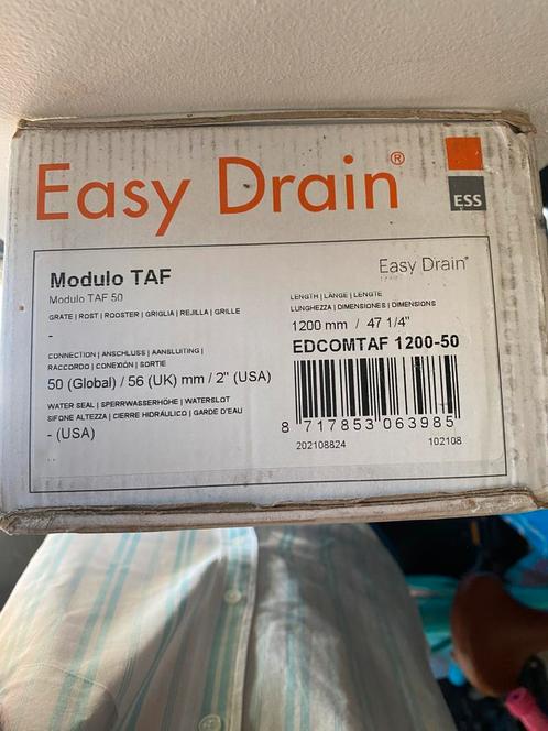 EASY DRAIN MODULO TAF 120/50 ( 120 cm), Doe-het-zelf en Verbouw, Sanitair, Nieuw, Douche, Rvs, Ophalen of Verzenden