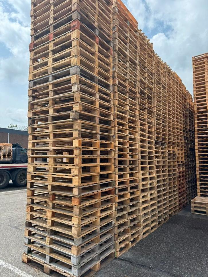 Pallets te koop., Doe-het-zelf en Verbouw, Hout en Planken, Zo goed als nieuw, Pallet, Minder dan 200 cm, Ophalen of Verzenden