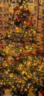 Kunstkerstboom nordmann 210 cm hoog, Diversen, Kerst, Ophalen, Zo goed als nieuw